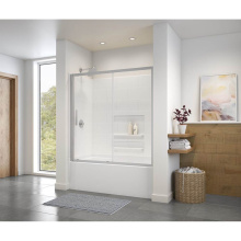 Maax 135246-900-084-000 - Connect 57-58.5 x 57 in. 6mm Sliding Tub Door for Alcove Installation with Clear glass in Chrome