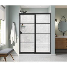 Maax 135332-972-340-000 - Incognito 76 Shaker 56-59 x 76 in. 8mm Bypass Shower Door for Alcove Installation with Shaker glas