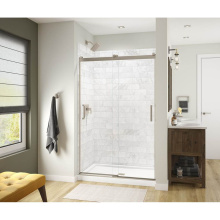 Maax 135693-900-305-000 - Revelation Square 44-47 x 70.5-73 in. 8mm Bypass Shower Door for Alcove Installation with Clear gl