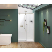 Maax 135870-900-305-000 - Nebula 44.5-46.5 x 78.75 in. 8mm Sliding Shower Door for Alcove Installation with Clear glass in B