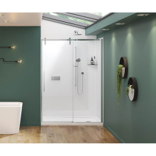 Maax 135875-900-084-000 - Nebula 56.5-58.5 x 78.75 in. 8mm Sliding Shower Door for Alcove Installation with Clear glass in C