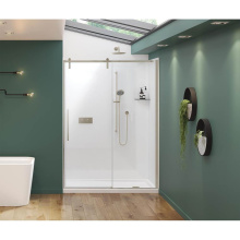 Maax 135875-900-305-000 - Nebula 56.5-58.5 x 78.75 in. 8mm Sliding Shower Door for Alcove Installation with Clear glass in B