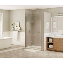 Maax 136679-900-084-000 - Reveal 71 38-41 x 71.5 in. 8mm Pivot Shower Door for Alcove Installation with Clear glass in Chrom