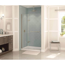 Maax 136679-900-305-000 - Reveal 71 38-41 x 71.5 in. 8mm Pivot Shower Door for Alcove Installation with Clear glass in Brush