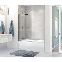 Maax 137501-900-084-000 - Edge Square 34 x 58 in. 8 mm Tub Screen for Alcove Installation with Clear glass in Chrome