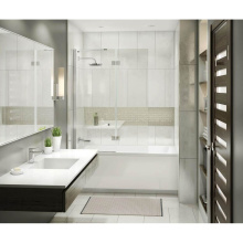 Maax 137502-900-084-000 - Edge Duo 42 x 58 in. 8 mm Pivot Tub Screen for Alcove Installation with Clear glass in Chrome