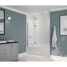Maax 137600-900-084-000 - Edge Access 42 x 56 in. 6 mm Pivot Tub Screen for Alcove Installation with Clear glass in Chrome