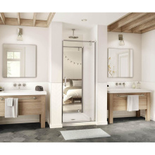 Maax 137933-900-305-000 - ModulR 2 32 x 78 in. 8mm Pivot Shower Door for Tunnel Installation with Clear glass in Brushed Nic