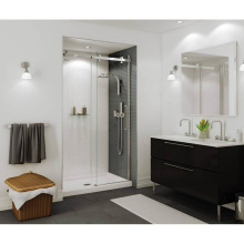 Maax 138996-900-084-000 - Halo 44.5-47 x 78.75 in. 8mm Sliding Shower Door for Alcove Installation with Clear glass in Chrom