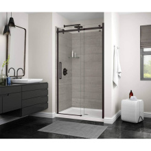 Maax 138996-900-340-000 - Halo 44.5-47 x 78.75 in. 8mm Sliding Shower Door for Alcove Installation with Clear glass in Matte