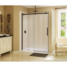 Maax 138997-900-173-000 - Halo 56.5-59 x 78.75 in. 8mm Sliding Shower Door for Alcove Installation with Clear glass in Dark