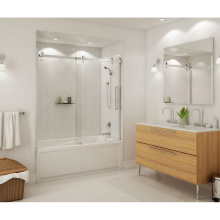 Maax 139398-900-084-000 - Halo 56.5-59 x 59 in. 8 mm Sliding Tub Door for Alcove Installation with Clear glass in Chrome