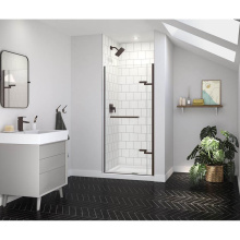 Maax 139575-900-173-000 - Reveal Sleek 71 32 1/2-35 1/2 x 71 1/2 in. 8mm Pivot Shower Door for Alcove Installation with Clea