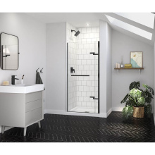 Maax 139575-900-340-000 - Reveal Sleek 71 32 1/2-35 1/2 x 71 1/2 in. 8mm Pivot Shower Door for Alcove Installation with Clea