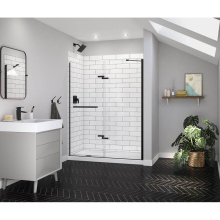 Maax 139580-900-340-000 - Reveal Sleek 71 56-59 x 71 1/2 in. 8mm Pivot Shower Door for Alcove Installation with Clear glass