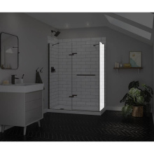 Maax 139582-900-173-000 - Reveal Sleek 71 Return Panel for 34 in. Base with Clear glass in Dark Bronze