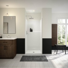 Maax 107636-000-002-500 - Icon SH3636X AFR AcrylX Alcove Center Drain One-Piece Shower in White