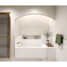 Maax 101265-L-054-001 - Optik 6032 Acrylic Alcove Left-Hand Drain Hydrofeel Bathtub in White