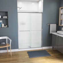 Maax 134563-927-084-000 - Kameleon 43-47 x 71 Inch 6 mm Bypass Shower Door for Alcove Installation with Fluted glass in Chro