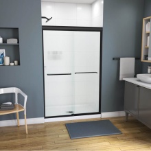 Maax 134563-927-340-000 - Kameleon 43-47 x 71 Inch 6 mm Bypass Shower Door for Alcove Installation with Fluted glass in Matt