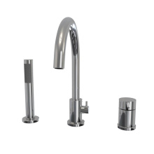 Maax 10045541-084 - Keros Deckmounted Tub Faucet with Handshower in Chrome