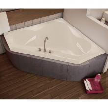 Maax 100053-103-001 - Tryst 59.25 in. x 59.25 in. Corner Bathtub with Aeroeffect System Center Drain in White