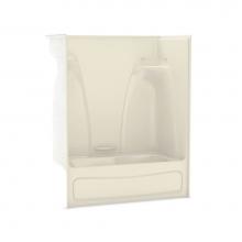 Maax 141014-L-057-004 - ACTS 60 in. x 33.25 in. x 75 in. 1-piece Tub Shower with Bodywrap Left Drain in Bone