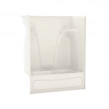 Maax 141014-R-057-007 - ACTS 60 in. x 33.25 in. x 75 in. 1-piece Tub Shower with Bodywrap Right Drain in Biscuit
