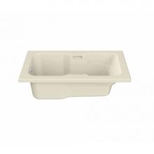 Maax 102226-097-004 - Lopez 6036 Acrylic Alcove End Drain Combined Whirlpool & Aeroeffect Bathtub in Bone