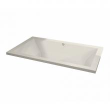 Maax 102785-054-007 - Aiiki 7242 Acrylic Drop-in Center Drain Hydrofeel Bathtub in Biscuit