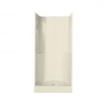 Maax 103007-000-004 - 36SKD 35.875 in. x 34.5 in. x 76.25 in. 3-piece Shower with No Seat, Center Drain in Bone
