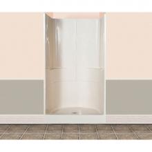 Maax 103008-000-002 - 48SKD 47.875 in. x 34.5 in. x 81.5 in. 3-piece Shower with No Seat, Center Drain in White