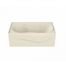 Maax 105726-L-091-004 - Murmur A 59.875 in. x 33.375 in. Alcove Bathtub with 10 microjets System Left Drain in Bone