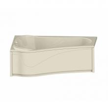Maax 105728-L-091-004 - Murmur ASY 59.875 in. x 42.875 in. Drop-in Bathtub with 10 microjets System Left Drain in Bone