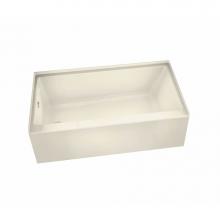 Maax 105734-L-000-004 - Rubix AFR 65.75 in. x 32 in. Alcove Bathtub with Left Drain in Bone