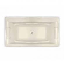 Maax 105743-056-004 - Optik C 66 in. x 36 in. Drop-in Bathtub with Combined Hydrofeel/Aerofeel System Center Drain in Bo