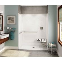 Maax 106037-000-002 - OPS-6030 - with ADA/ANSI Grab Bar and Seat 60 in. x 30.25 in. x 76.625 in. 1-piece Shower with No