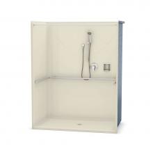 Maax 106045-000-004 - OPS-6036 - ADA Compliant (without Seat) 60 in. x 36 in. x 76.625 in. 1-piece Shower with No Seat,