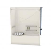 Maax 106062-R-000-007 - OPTS-6032 - with ADA Compliant 57 in. x 31.5 in. x 69.75 in. 1-piece Tub Shower with Right Drain i