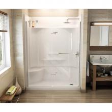Maax 136672-900-084-000 - Reveal 71 56-59 x 71 ½ Inch 8mm Pivot Shower Door for Alcove Installation with Clear glass in