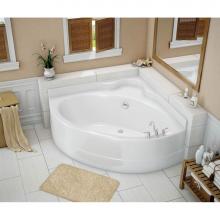 Maax 140111-003-019 - VO5050 5 FT 51.5 in. x 51.5 in. Corner Bathtub with Whirlpool System Center Drain in Thunder Grey