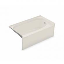 Maax 145015-R-003-007 - TOF-3260 AFR 59.75 in. x 33 in. Alcove Bathtub with Whirlpool System Right Drain in Biscuit