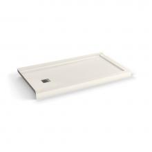 Maax 420004-L-542-007 - B3 Base 6030 Square Drain Stabili-T, Corner Left Biscuit