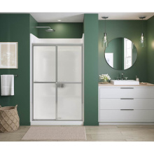 Maax 105413-970-084-000 - Polar 42-47.5 x 68 in. Bypass Shower Door for Alcove Installation with Raindrop glass in Chrome