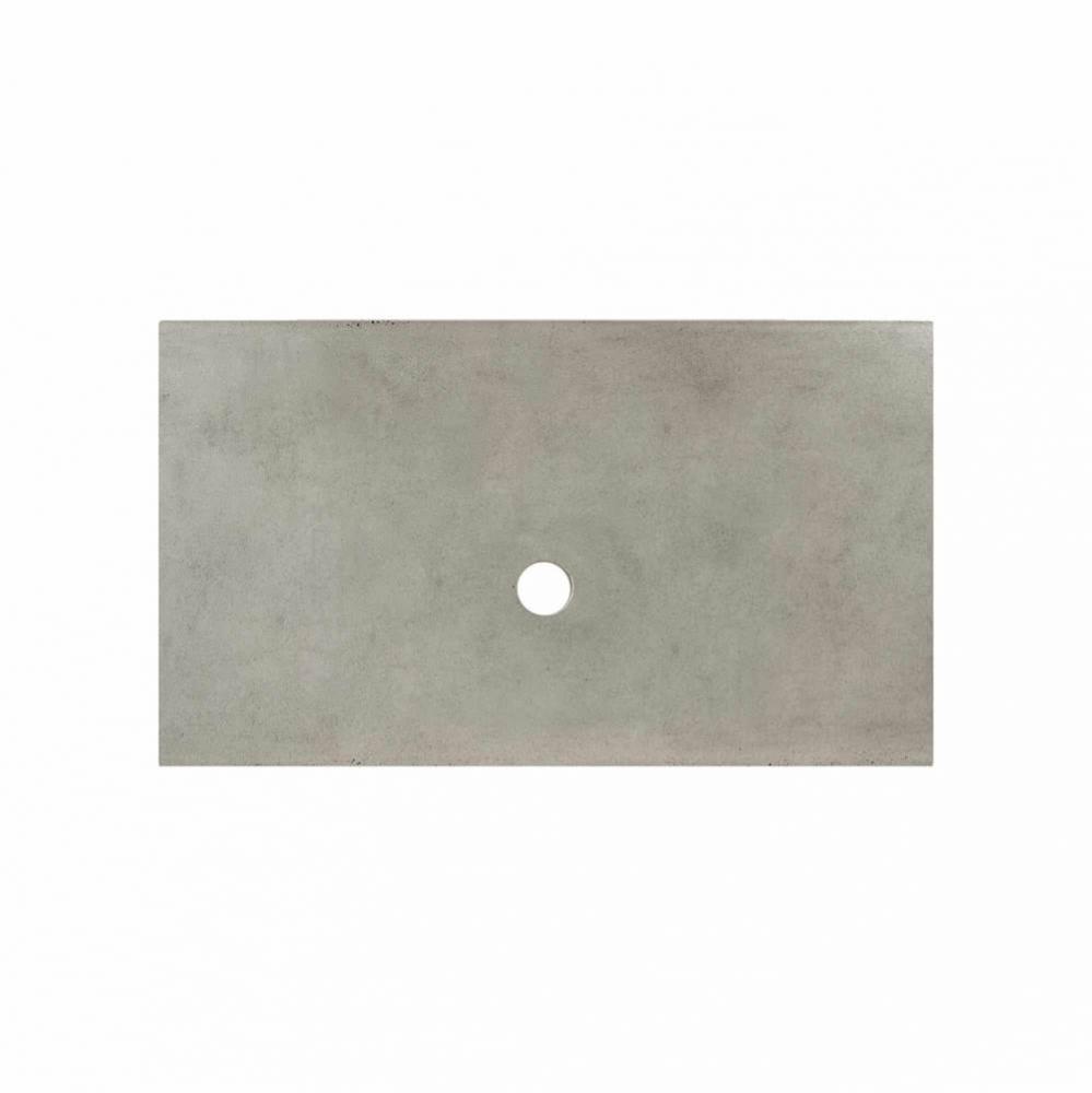 36'' Native Stone Vanity Top in Ash- Vessel Cutout with No Faucet Hole