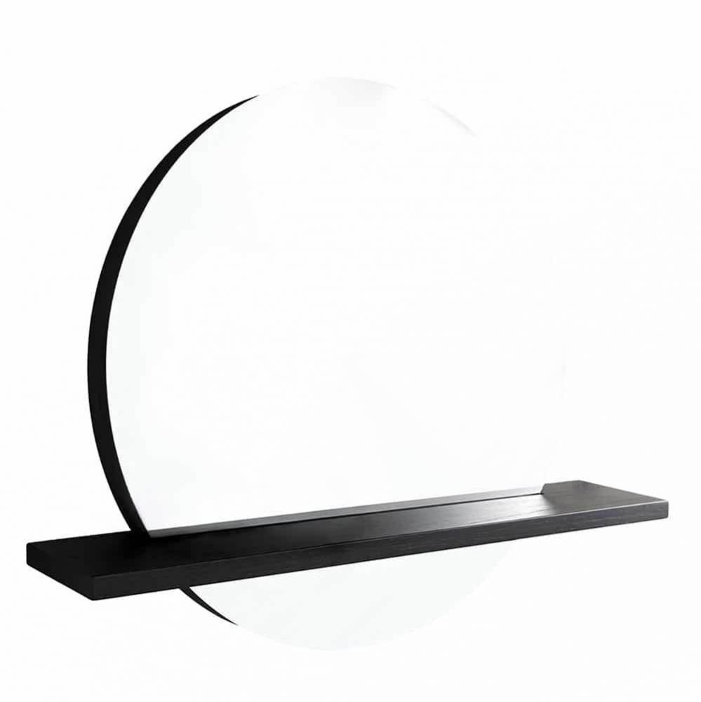 Solace 22'' Shelf in Midnight Oak - Mirror sold separately