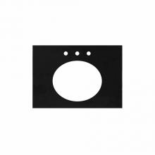 Native Trails NSV30-CO - 30'' Native Stone Vanity Top in Charcoal- Oval with 8'' Widespread Cutout
