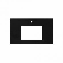 Native Trails NSV36-CR1 - 36'' Native Stone Vanity Top in Charcoal- Rectangle with Single Hole Cutout