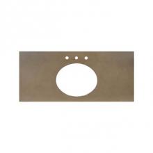 Native Trails NSV48-AO - 48'' Native Stone Vanity Top in Ash- Oval with 8'' Widespread Cutout