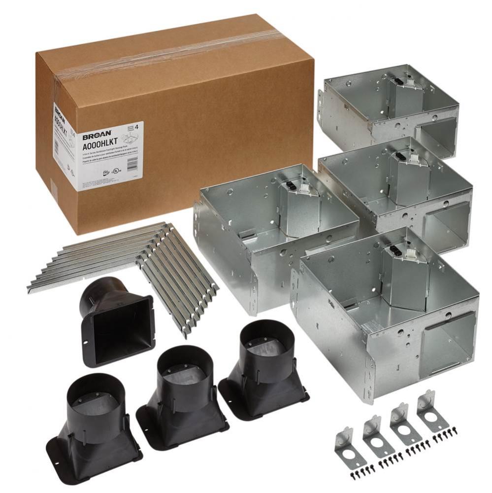 Ventilation Fan Light Housing Pack with Flange Kit